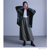 kOhAKUアシメチェック柄ニットカーディガン | osharewalker | 詳細画像2