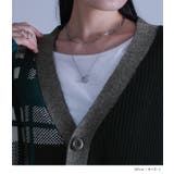 kOhAKUアシメチェック柄ニットカーディガン | osharewalker | 詳細画像9