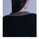 kOhAKUアシメチェック柄ニットカーディガン | osharewalker | 詳細画像10