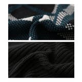 kOhAKUアシメチェック柄ニットカーディガン | osharewalker | 詳細画像15