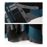 kOhAKUアシメチェック柄ニットカーディガン | osharewalker | 詳細画像16