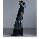 kOhAKU配色フード付きロングカーディガン | osharewalker | 詳細画像7