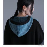 kOhAKU配色フード付きロングカーディガン | osharewalker | 詳細画像11