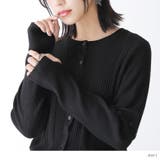n'OrLABEL袖2wayリブニットカーディガン | osharewalker | 詳細画像13