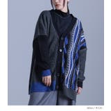 kOhAKU変形ストライプデザインニットカーディガン  | osharewalker | 詳細画像8 