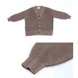 n'OrLABEL畦編みVネックニットカーディガン | osharewalker | 詳細画像11 