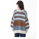 n'OrLABELミックスボーダー柄ニットカーディガン | osharewalker | 詳細画像11 