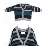 n'OrLABELミックスボーダー柄ニットカーディガン | osharewalker | 詳細画像14 