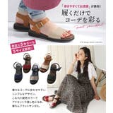 n'OrLABELバイカラーフラットサンダル | osharewalker | 詳細画像2 