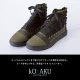kOhAKU多重紐デザインハイカットスニーカー | osharewalker | 詳細画像6