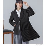 kOhAKU異素材プリーツアシメジャケット  | osharewalker | 詳細画像10 