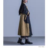 kOhAKU異素材ドッキング配色トレンチコート | osharewalker | 詳細画像8