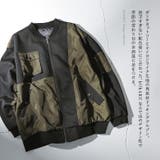 kOhAKUポンチ切替デザインブルゾン | osharewalker | 詳細画像2 