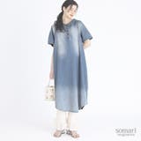 somari imaginationピュアヴィンテージデニムロングワンピ | osharewalker | 詳細画像1