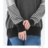 n'OrLABEL配色ボーダーデザインニット | osharewalker | 詳細画像11