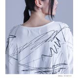 kOhAKUアシンメトリー手書き風デザインTシャツ | osharewalker | 詳細画像13 