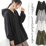 n'OrLABEL配色リボンスウェットパーカー | osharewalker | 詳細画像1