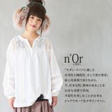 n'OrLABELレースデザインキーネックブラウス | osharewalker | 詳細画像9