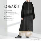 kOhAKU異素材切替キルティングコート | osharewalker | 詳細画像18