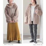 n'OrLABEL異素材フーデッドボアブルゾン  | osharewalker | 詳細画像12 