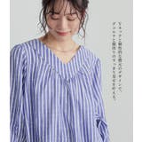 n'OrLABELふんわりストライプデザインブラウス | osharewalker | 詳細画像4