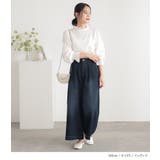 n'OrLABELきれい見えデニムワイドパンツ | osharewalker | 詳細画像13