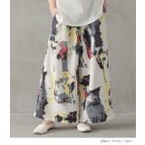 n'OrLABEL水彩アートプリントワイドパンツ  | osharewalker | 詳細画像12 