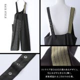 kOhAKUチェック柄切替アシメサロペット | osharewalker | 詳細画像13