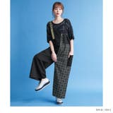 kOhAKUチェック柄切替アシメサロペット | osharewalker | 詳細画像14