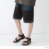 n'OrLABEL配色異素材ハーフパンツ | osharewalker【MEN】 | 詳細画像5 