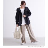 n'OrLABELセルフカットリブワイドパンツ | osharewalker | 詳細画像5 