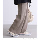 n'OrLABELセルフカットリブワイドパンツ | osharewalker | 詳細画像6 
