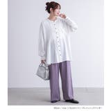 n'OrLABELセルフカットリブワイドパンツ | osharewalker | 詳細画像9 