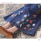 somari imagination花柄刺繍デニムスカート[品番：MITW0015737 