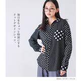 n'OrLABELアシンメトリードット柄シャツ | osharewalker | 詳細画像15 