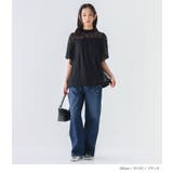 n'OrLABELスタンドネック総レース半袖ブラウス | osharewalker | 詳細画像10 
