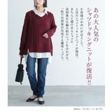 n'OrLABELシャツドッキングVネックニット | osharewalker | 詳細画像2