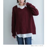 n'OrLABELシャツドッキングVネックニット | osharewalker | 詳細画像6
