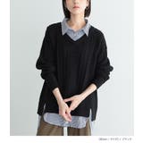 n'OrLABELシャツドッキングVネックニット | osharewalker | 詳細画像11