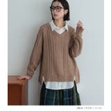 n'OrLABELシャツドッキングVネックニット | osharewalker | 詳細画像13