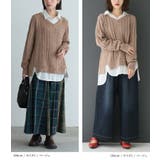n'OrLABELシャツドッキングVネックニット | osharewalker | 詳細画像14