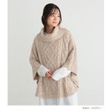 n'OrLABELモヘヤケーブルニットポンチョ | osharewalker | 詳細画像12