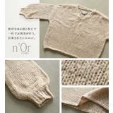 n'OrLABELモヘヤタッチローゲージVネックニット | osharewalker | 詳細画像11