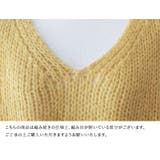 n'OrLABELモヘヤタッチローゲージVネックニット | osharewalker | 詳細画像20