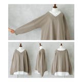 n'OrLABELシャツドッキングVネックスウェット | osharewalker | 詳細画像18