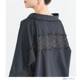 n'OrLABEL配色バックレースドルマンシャツ | osharewalker | 詳細画像11 