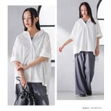 n'OrLABEL配色バックレースドルマンシャツ | osharewalker | 詳細画像13 