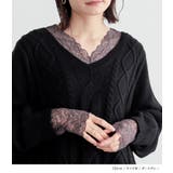 n'OrLABELあったかVネックレースロンT | osharewalker | 詳細画像13 