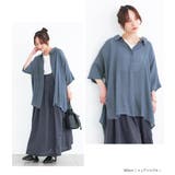 n'OrLABELゆるひら涼スラブロングシャツ | osharewalker | 詳細画像15 