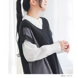 n'OrLABEL異素材ロングニットベスト | osharewalker | 詳細画像14